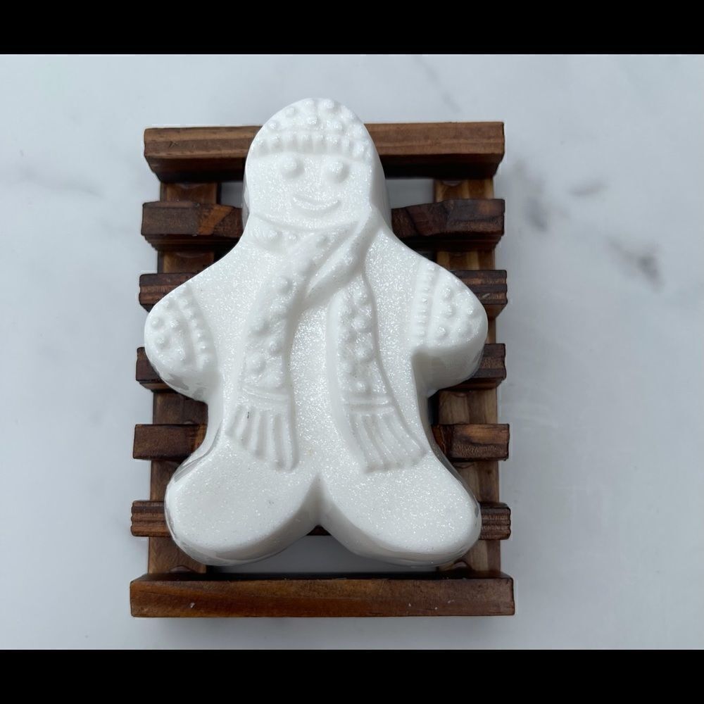 Snowman- ⛄️ soap bars- SET OF 3 Handmade natural Shea butter soap